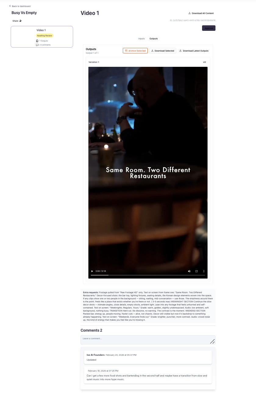 Request and receive unlimited revisions