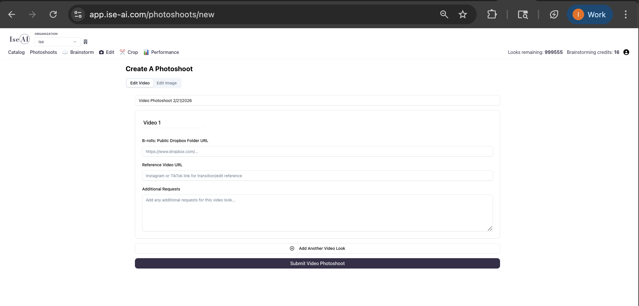 Upload footage through the ISE platform
